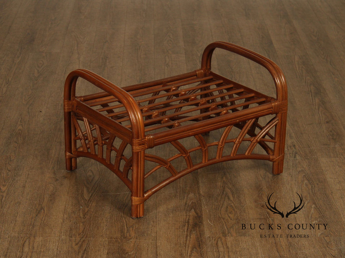 South Sea Rattan 'New Kauai' Lounge Chair with Ottoman