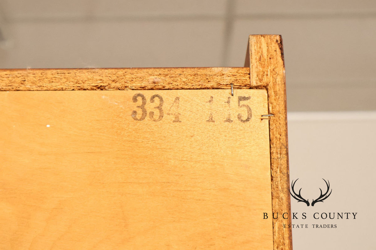 Johannes Sorth for Bornholm Mobelfabrik Danish Teak Tambour Door Secretary Desk Bookcase