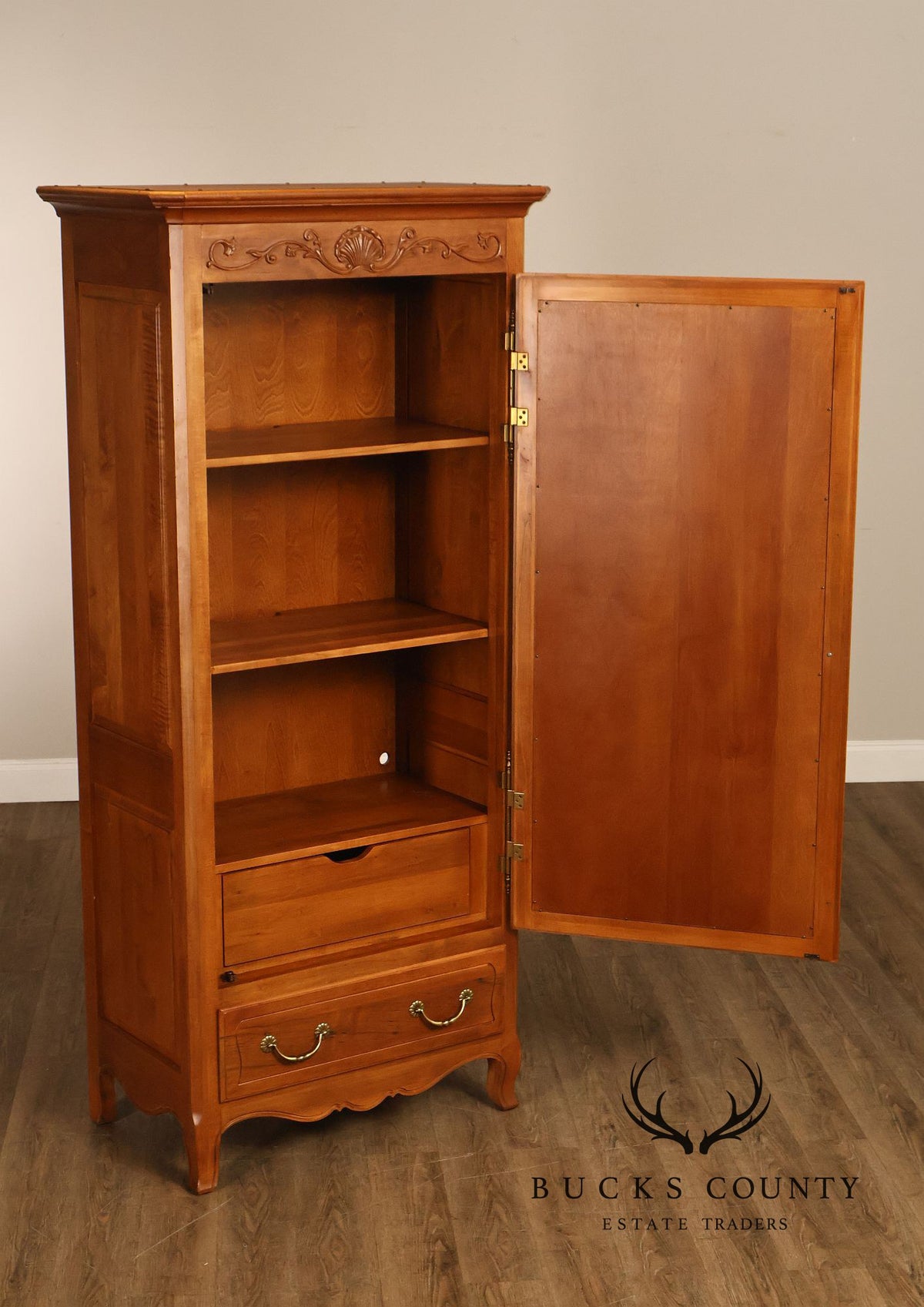 Ethan Allen 'Legacy' French Country Style Maple Armoire