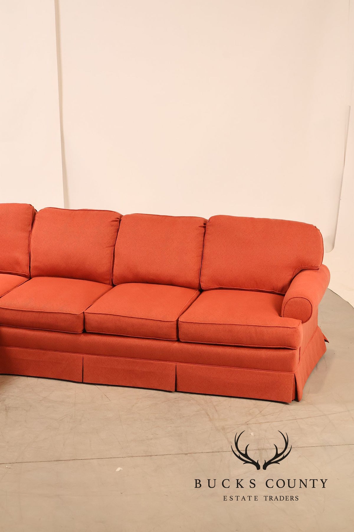 Miles Talbott Left-Facing Custom Upholstered Sectional Sofa