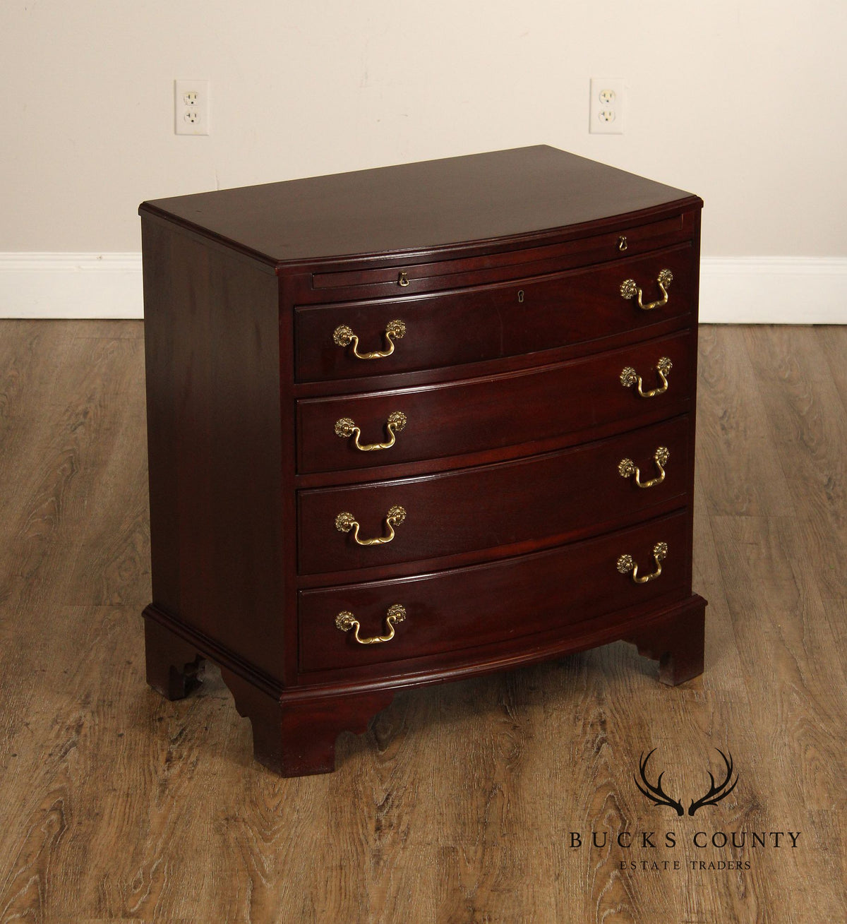 Link-Taylor Georgian Mahogany Bachelor's Chest Nightstand