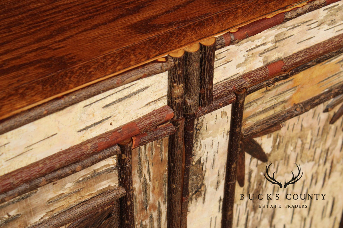 Phil Kellogg Adirondack Style Corner Cabinet
