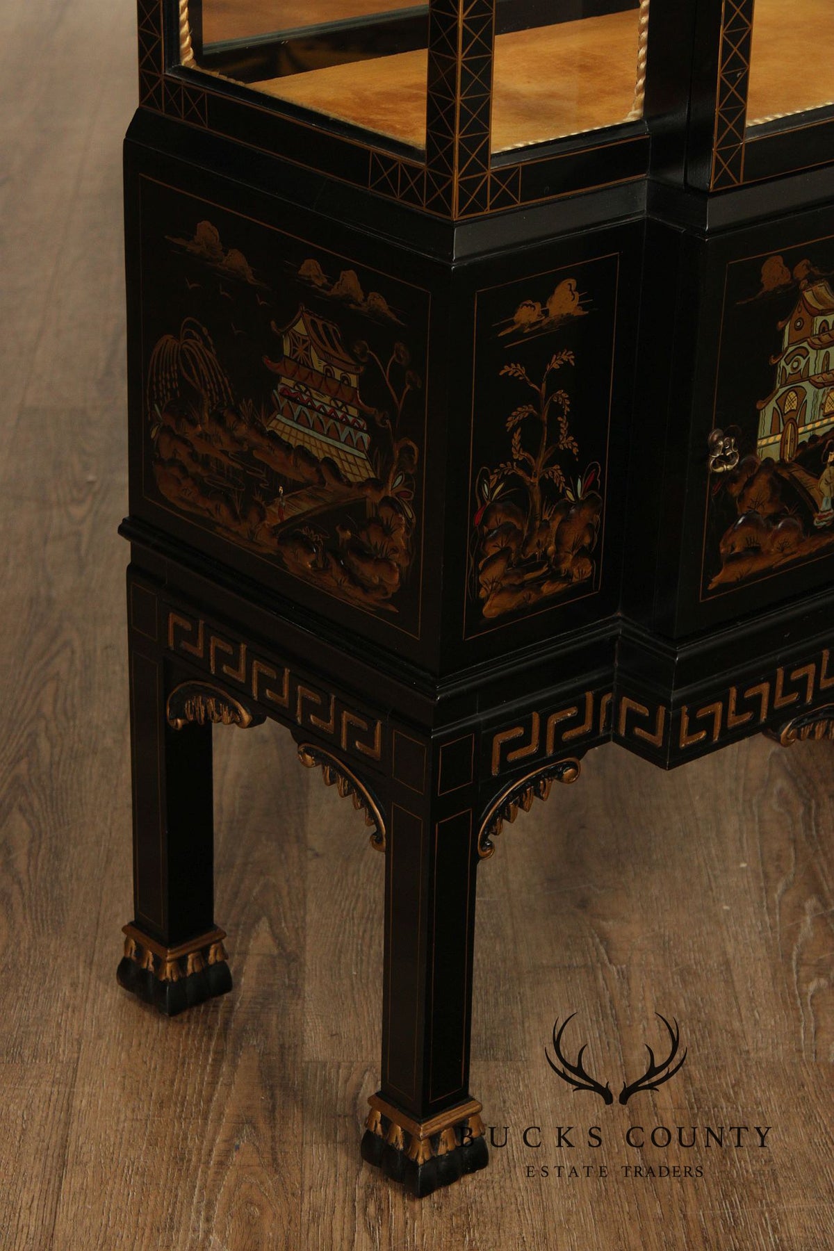 Chinoiserie Lacquered Display Cabinet