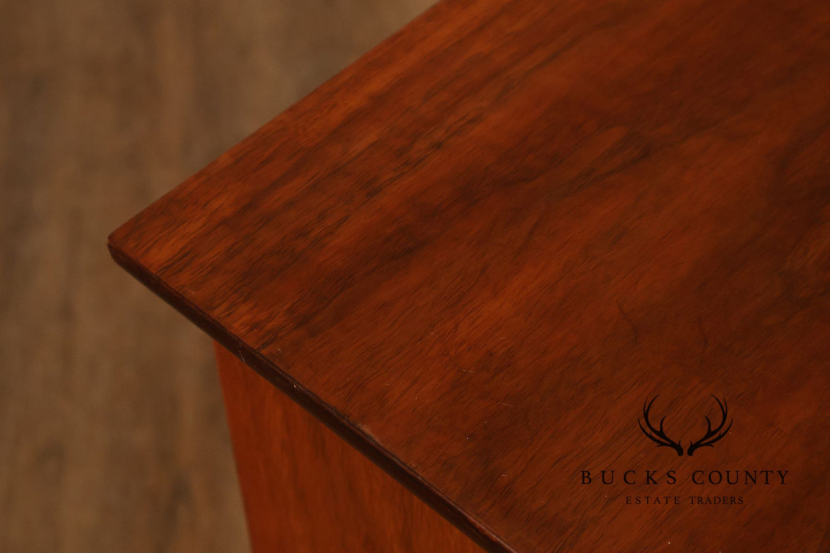 Mid Century Modern Pair of Walnut Nightstands