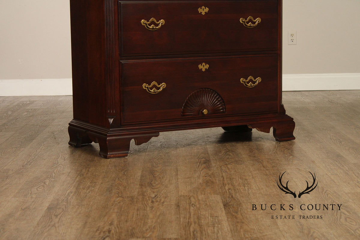 Thomasville Chippendale Style Cherry Tall Chest