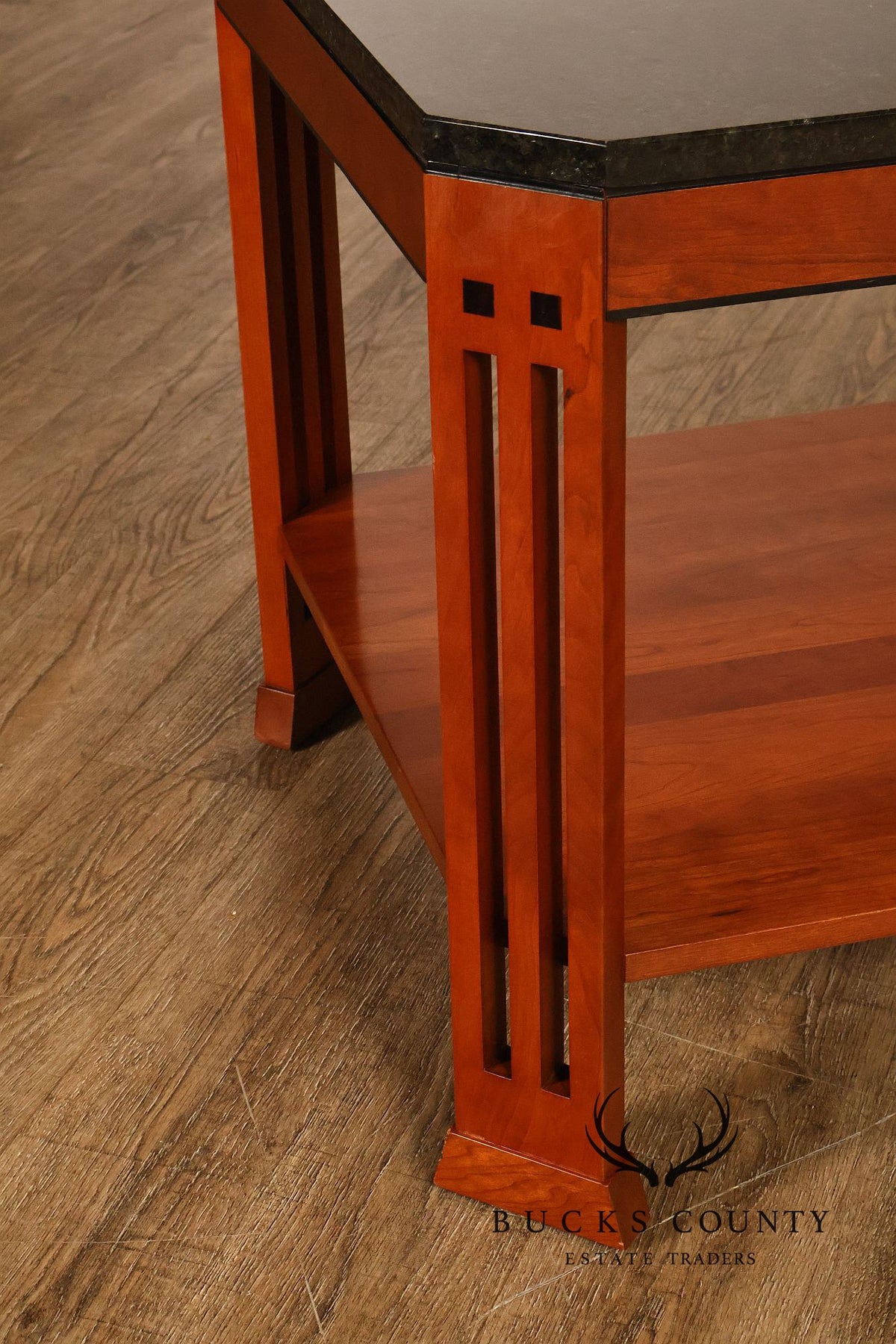 Stickley 21st Century Collection Granite Top Cherry End Table