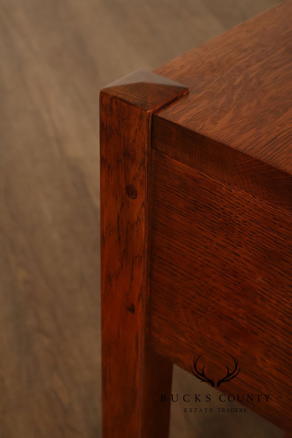 Stickley Mission Collection Pair of Oak One-Drawer Nightstands