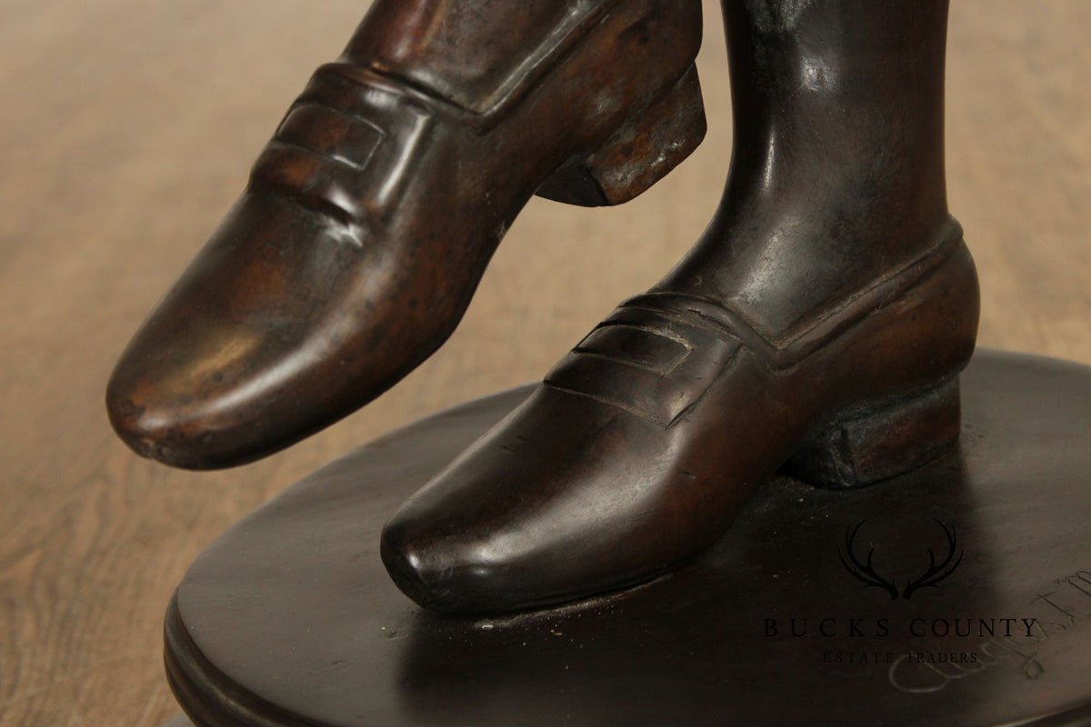 August Moreau Large Patinated Bronze Statue of a Dancer