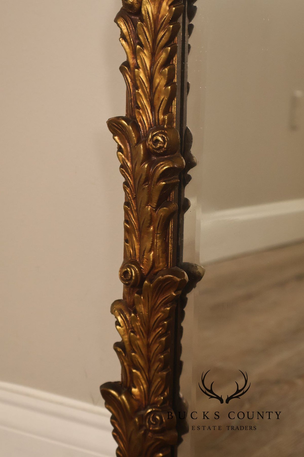 Rococo Revival Giltwood Beveled Wall Mirror