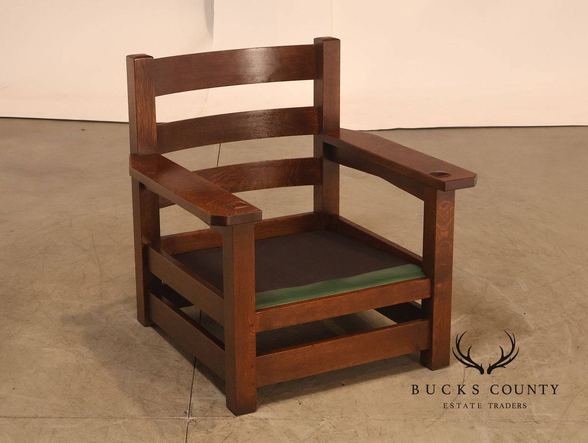 Stickley Mission Collection Oak Eastwood Lounge Chair