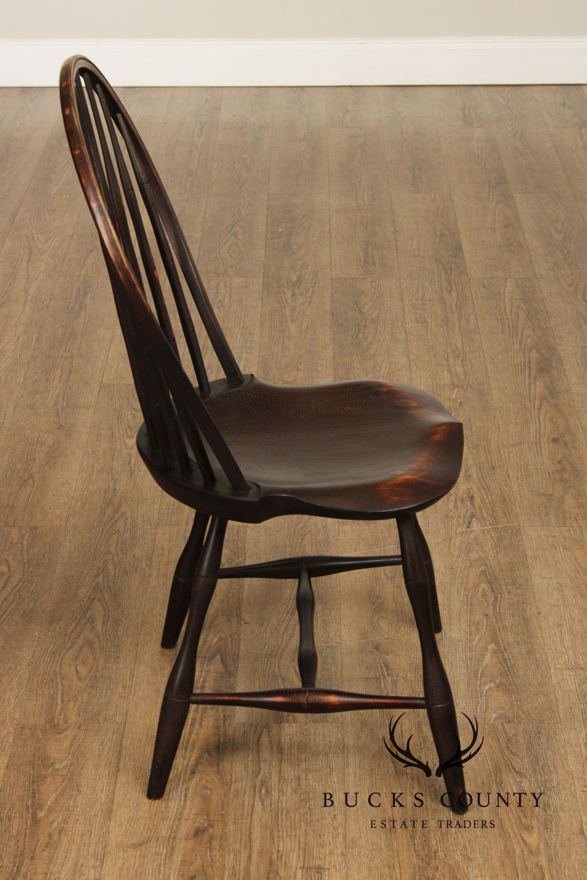 D.R. Dimes Distress Painted Windsor Side Chair
