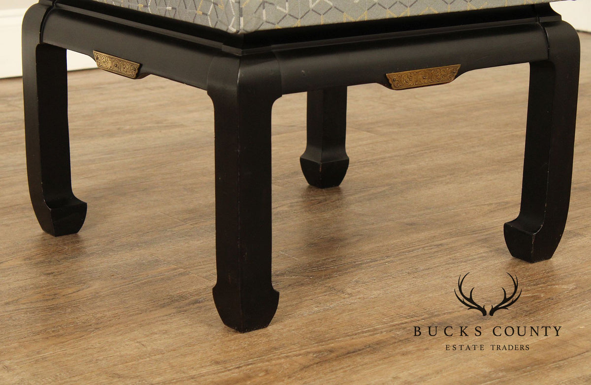 Ming Style Mid-Century Pair of Low Stools