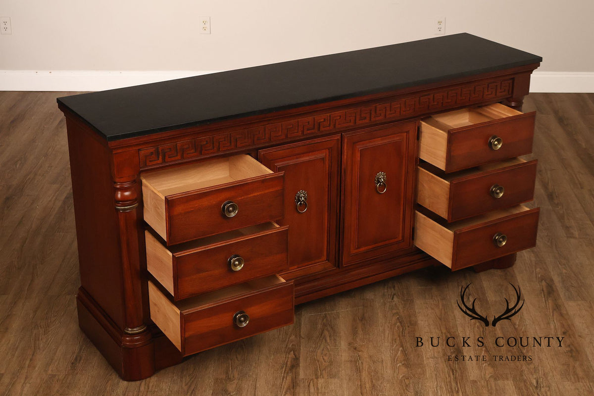 Stanley Regency Style Mahogany Triple Dresser