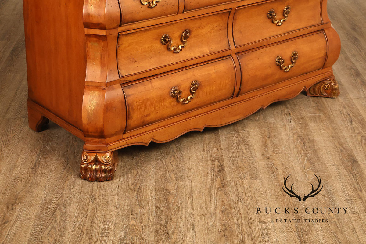 Century Furniture French Provincial Style Bombe Chest