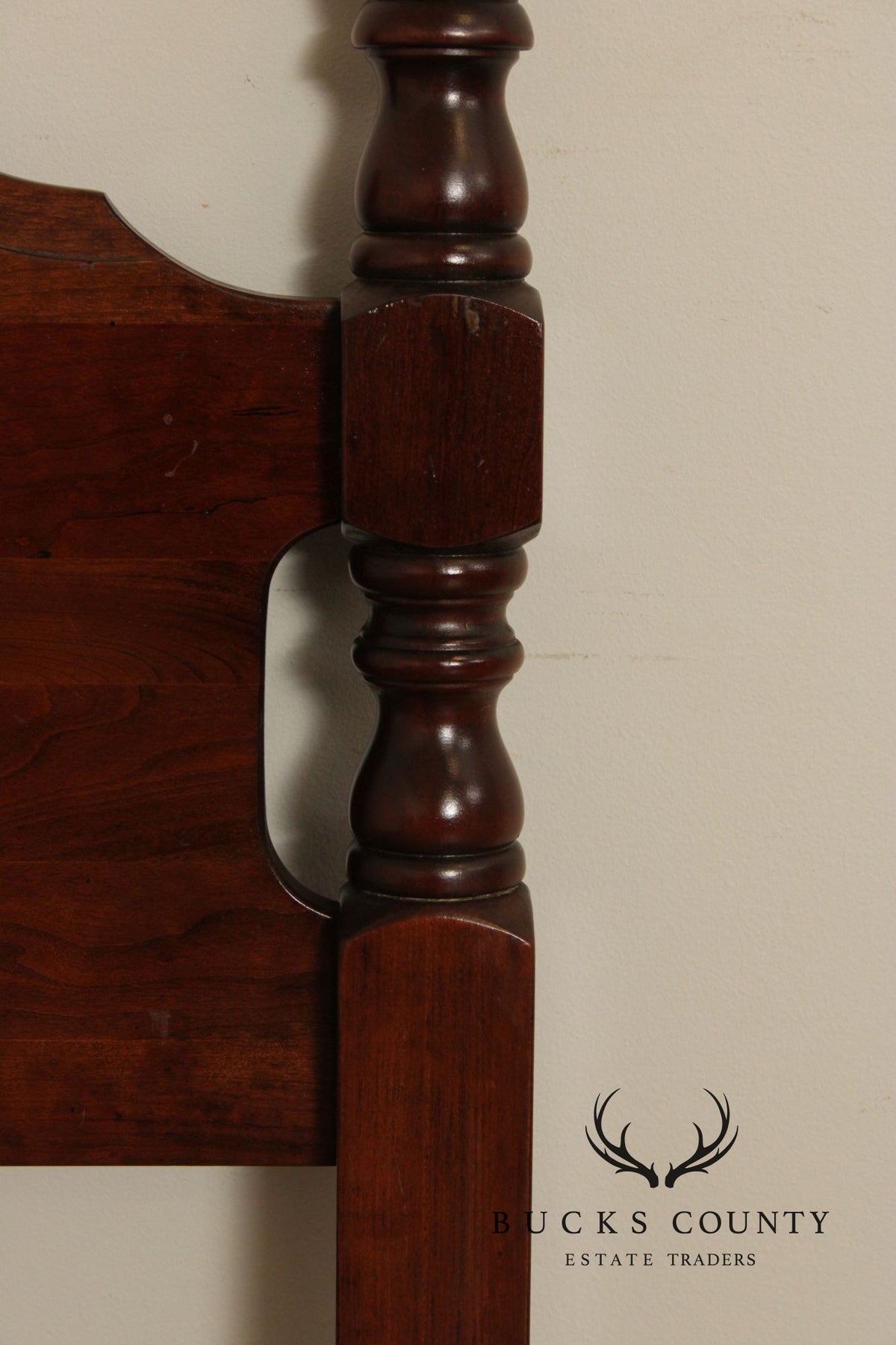 Chippendale Style Cherry Queen Poster Headboard