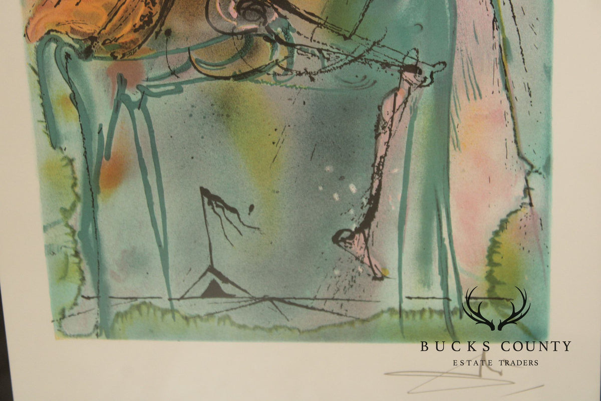 Salvador Dalí Framed Lithograph, 'Cheval De La Mort'