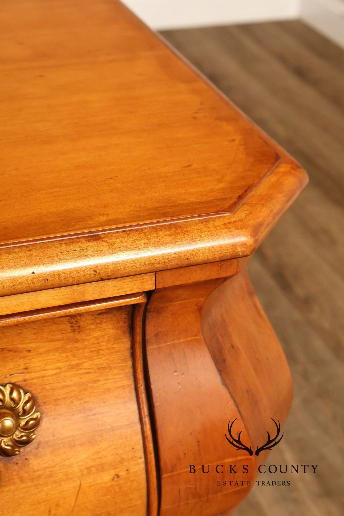 Century Furniture French Provincial Style Bombe Chest