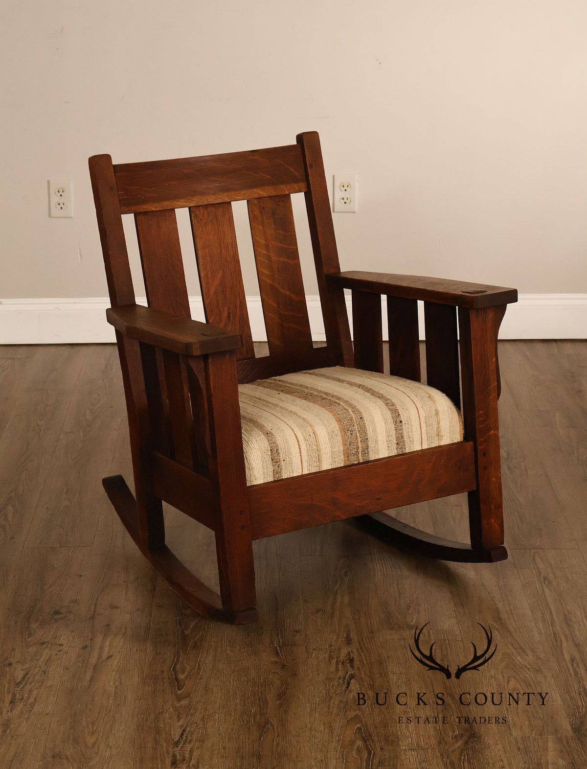 Antique Lifetime Furniture Mission Oak Rocking Chair