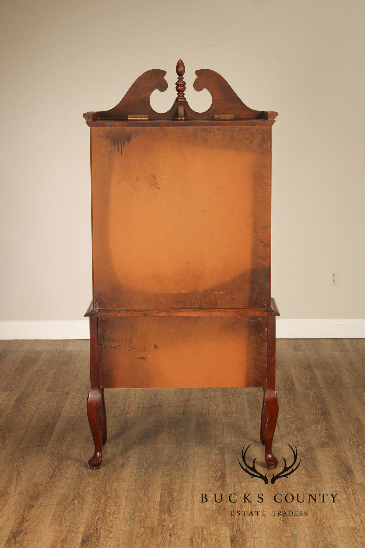 Queen Anne Style Mahogany Highboy Chest