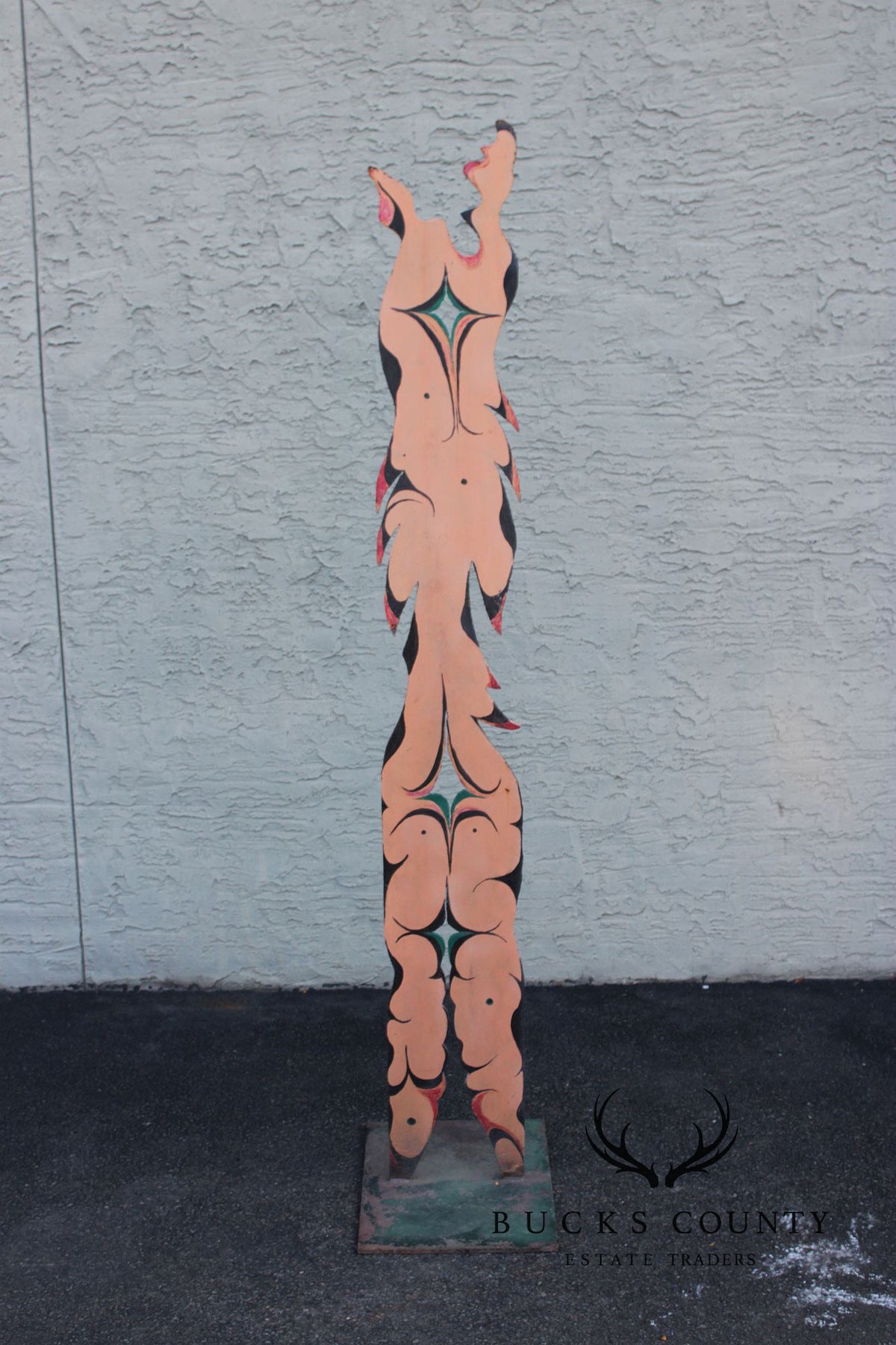 Raymond Rocklin Painted Metal Abstract Sculpture