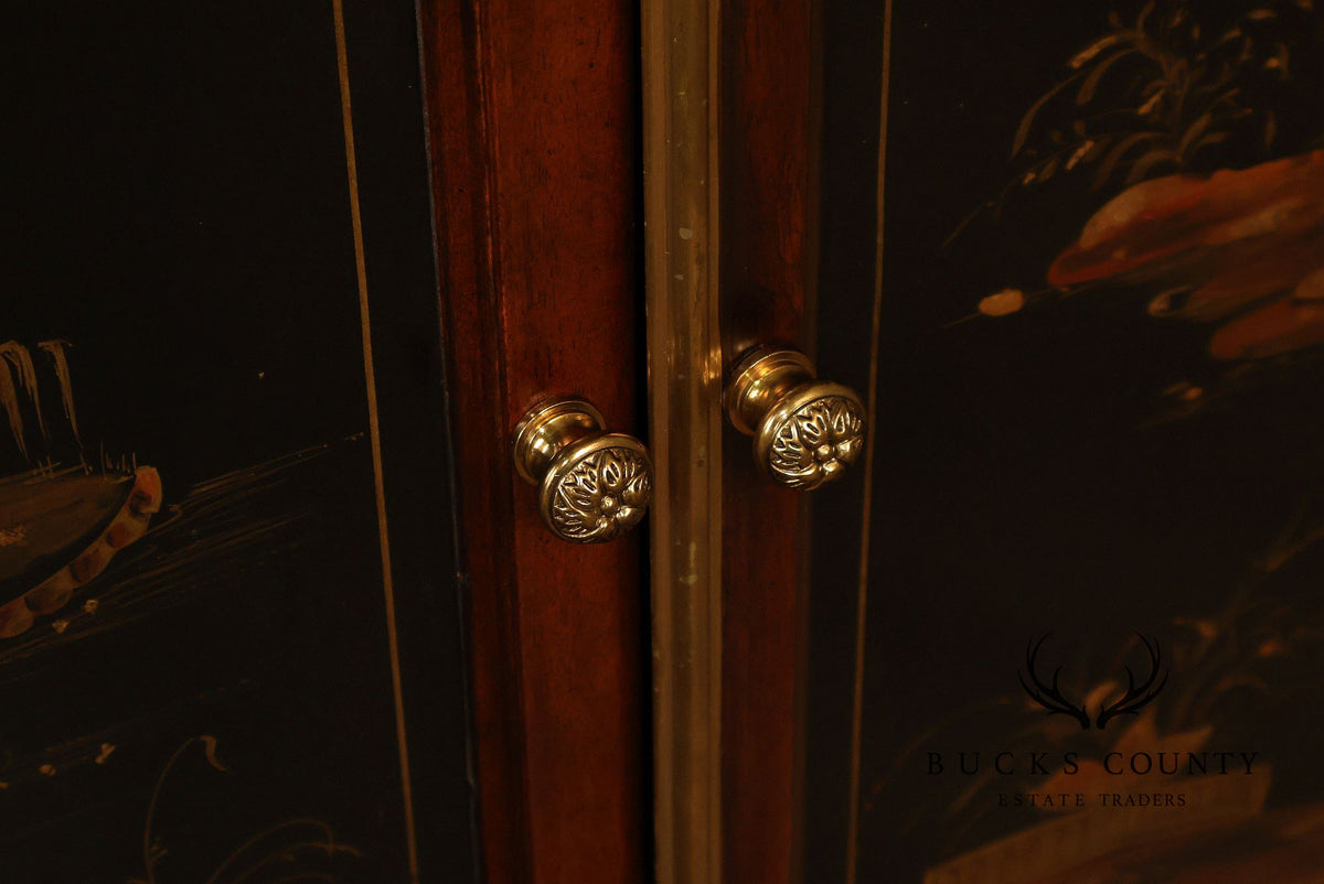 Theodore Alexander Chinoiserie Style Painted Sideboard Cabinet