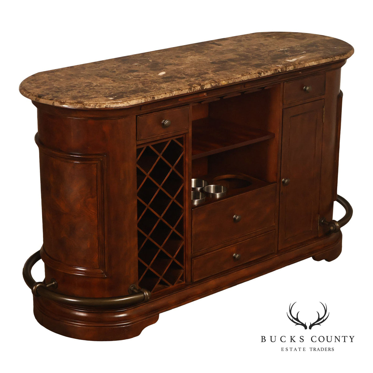 Howard Miller Wine & Spirits Collection Marble Top Bar Cabinet