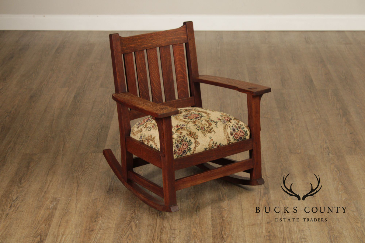 L.&J. G. Stickley Antique Mission Oak Rocker