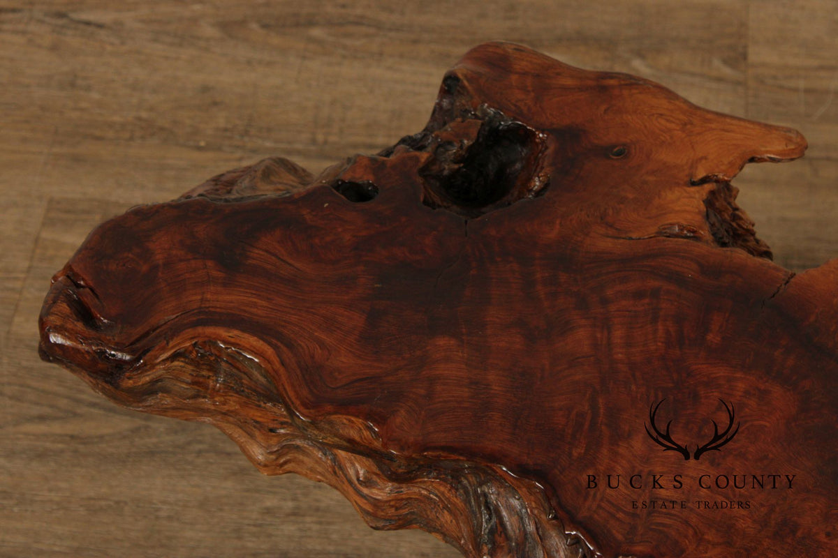 MID CENTURY MODERN LIVE EDGE DRIFTWOOD COFFEE TABLE