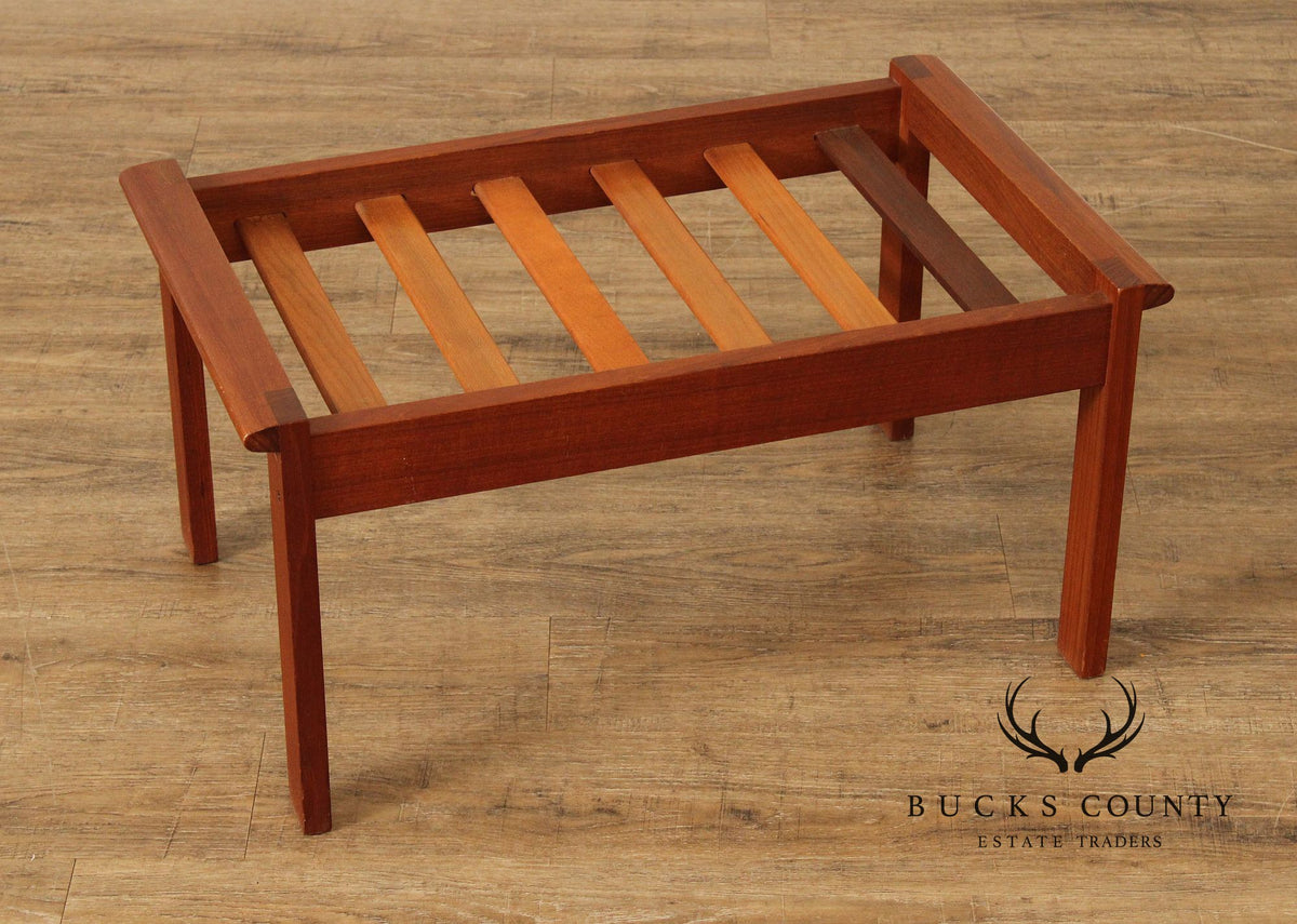 Illum Wikkelso Danish Modern Teak Ottoman