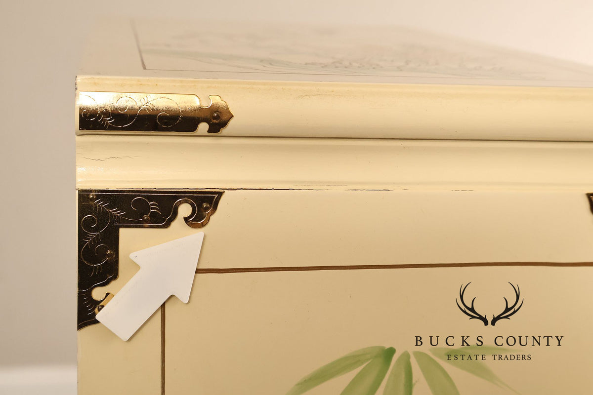 Painted Chinoiserie Style Pair Of Jewelry Chest
