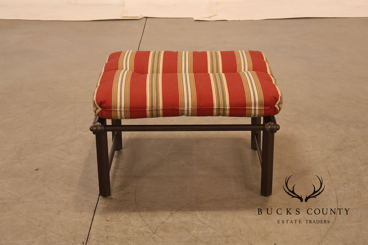 Brown Jordon Outdoor Patio Reclining Lounge Chair with Ottoman