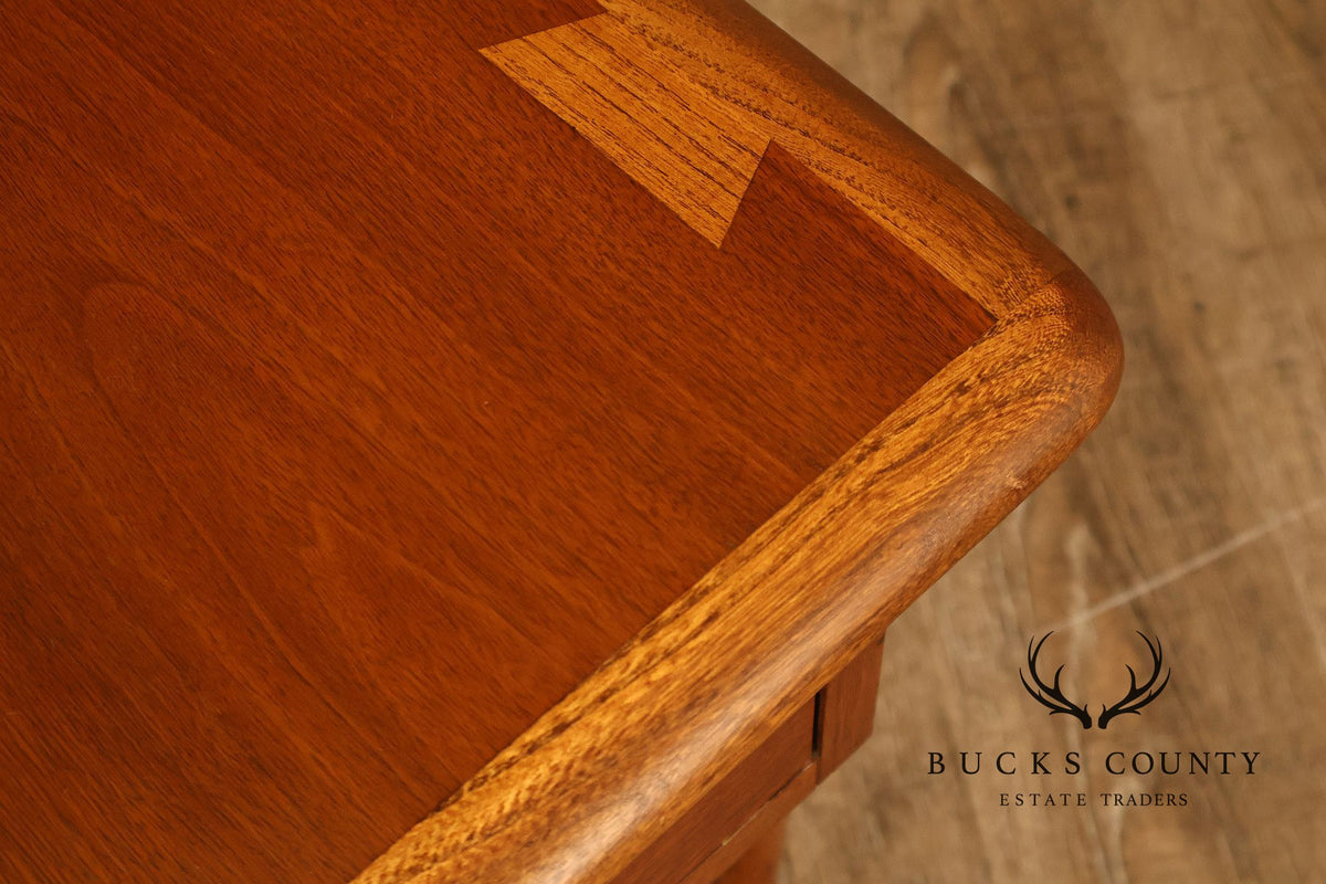 Mid Century Modern Pair Of Lane Acclaim Walnut One Drawer End Tables