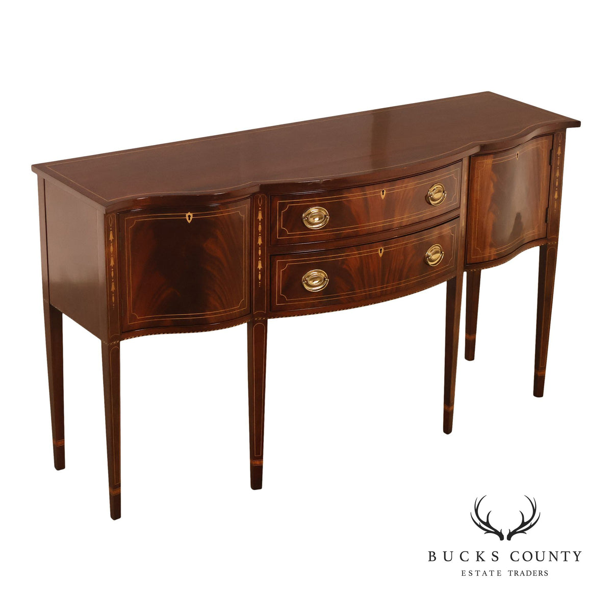 Stickley Federal Style Inlaid Mahogany Sideboard