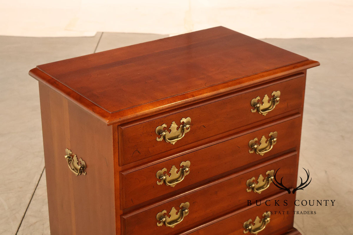 Traditional Pair Of Cherry Four Drawer Bachelor’s Chests