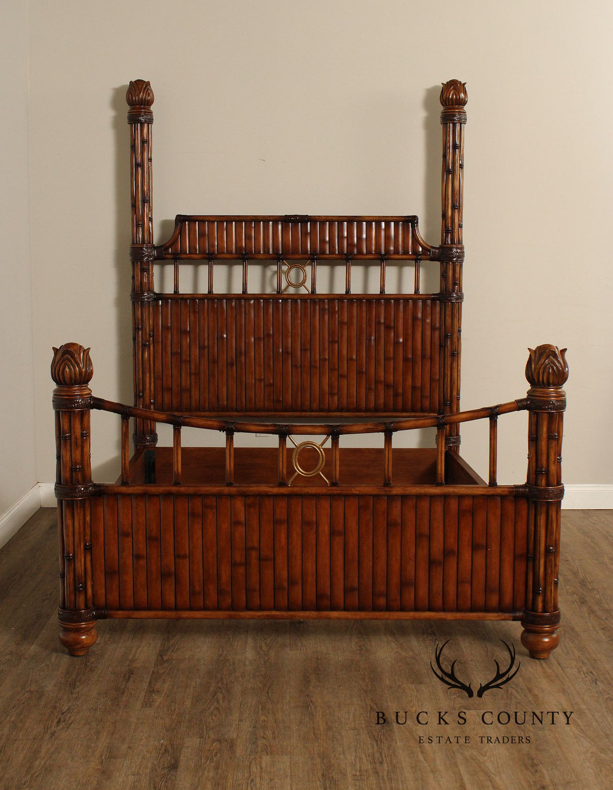Tommy Bahama British Colonial Style Queen Poster Bed