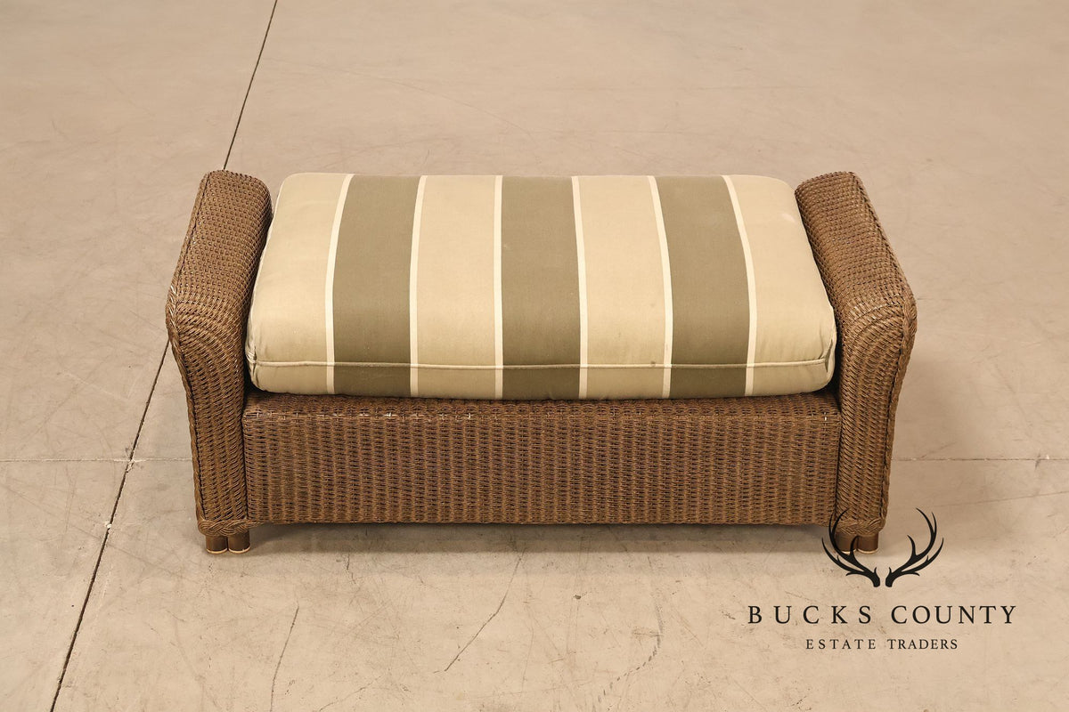 Lloyd Flanders 'Reflections' Outdoor Wicker Ottoman