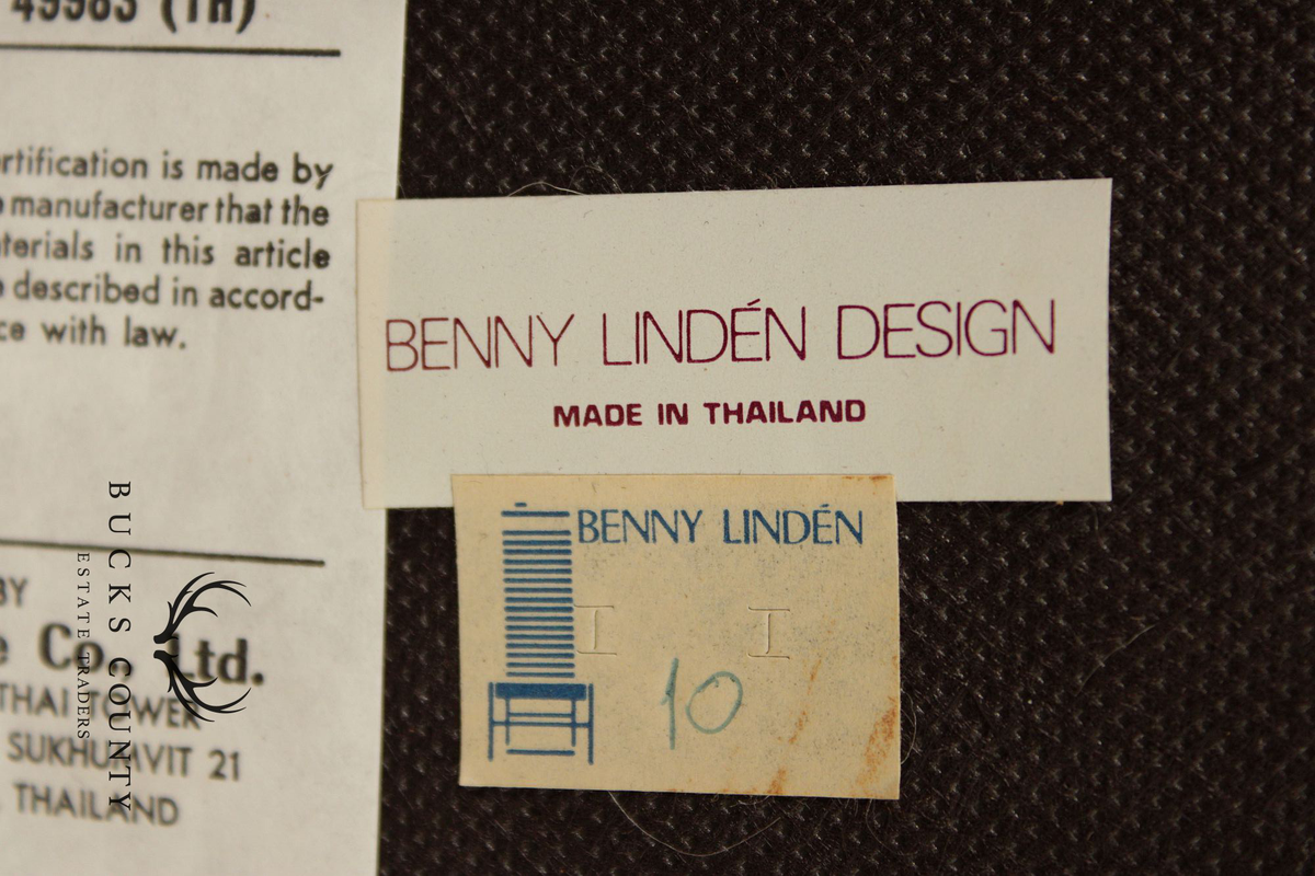 Benny Linden Danish Modern Style Set of Twelve Rosewood Dining Chairs