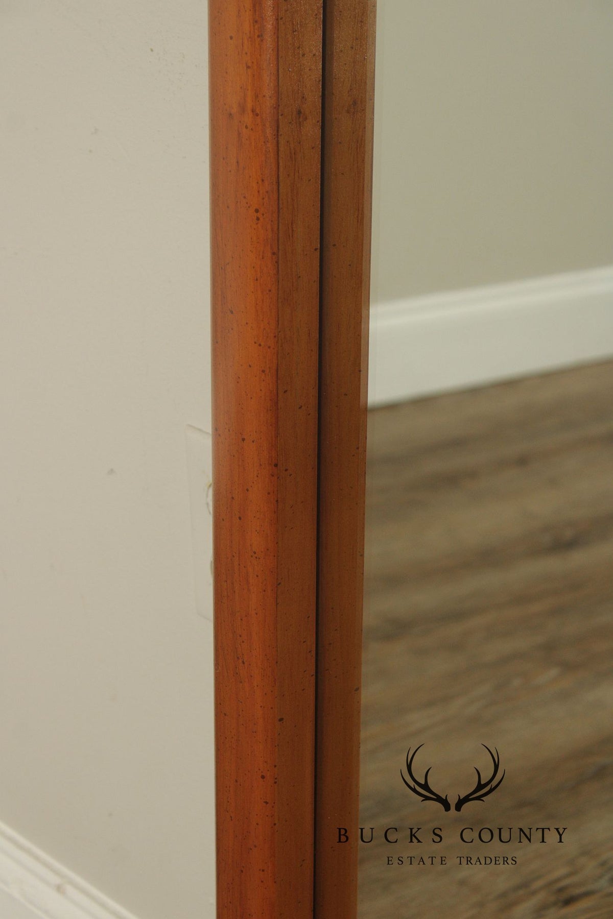 Stanley Furniture Country Pine and Wicker Mirror