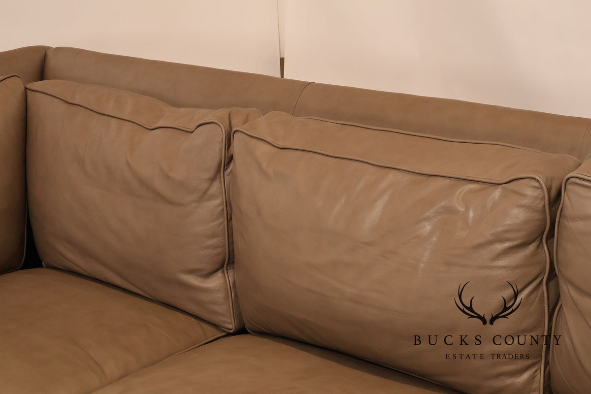 Century Furniture Leather Sectional Sofa