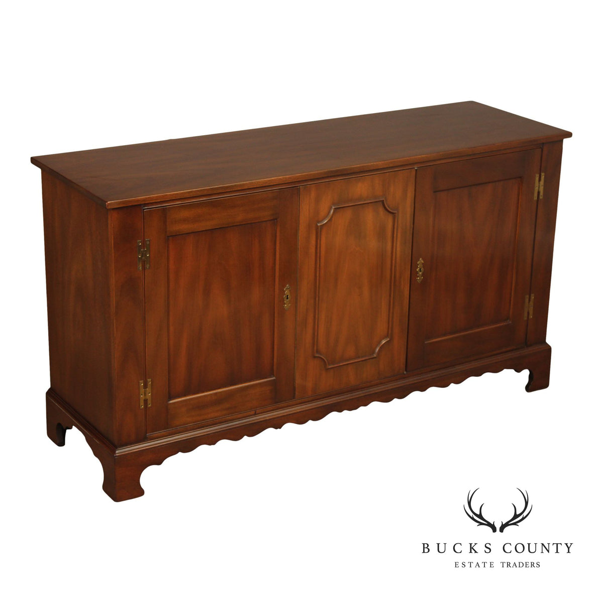 Kittinger Williamsburg Adaptation Mahogany Buffet Cabinet