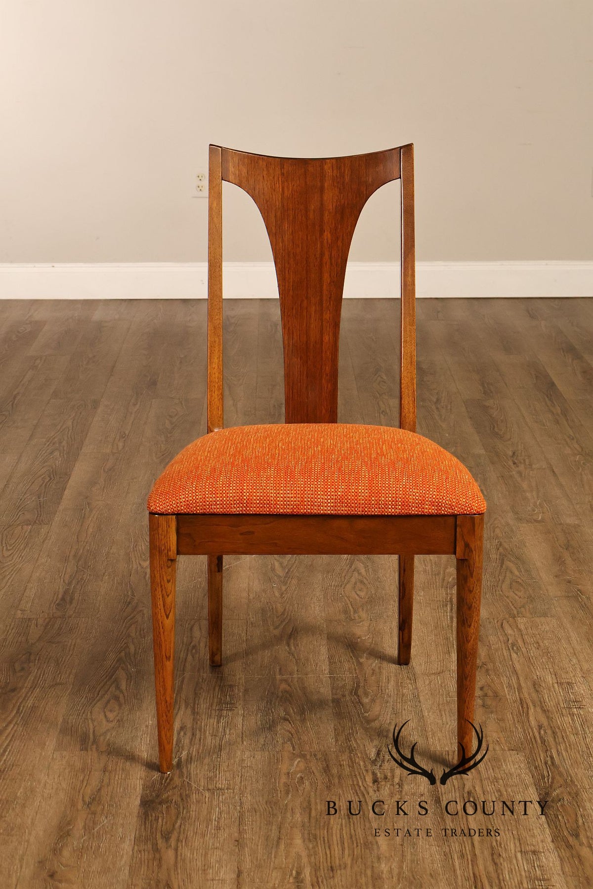 Broyhill 'Brasilia' Mid Century Modern Set of Four Walnut Dining Chairs