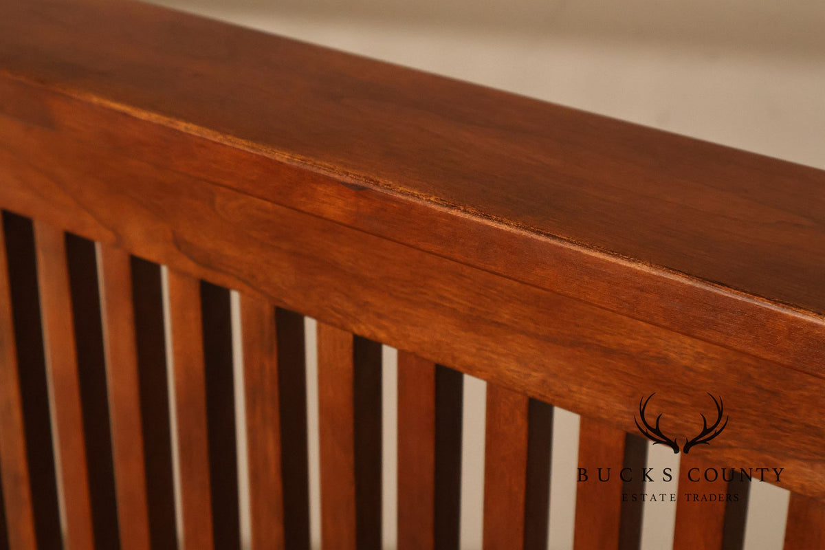 Stickley Mission Collection Queen Size Cherry Spindle Bed