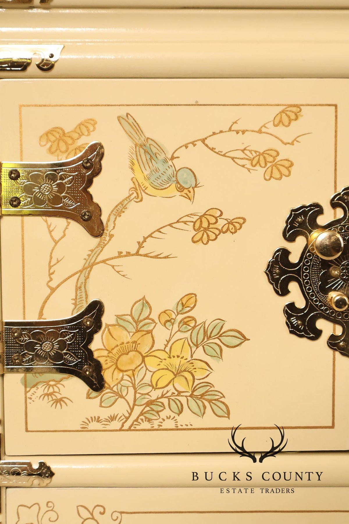 Painted Chinoiserie Style Pair Of Jewelry Chest