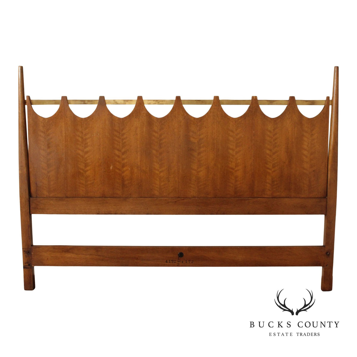 John Stuart Mid Century Modern Walnut Queen Headboard