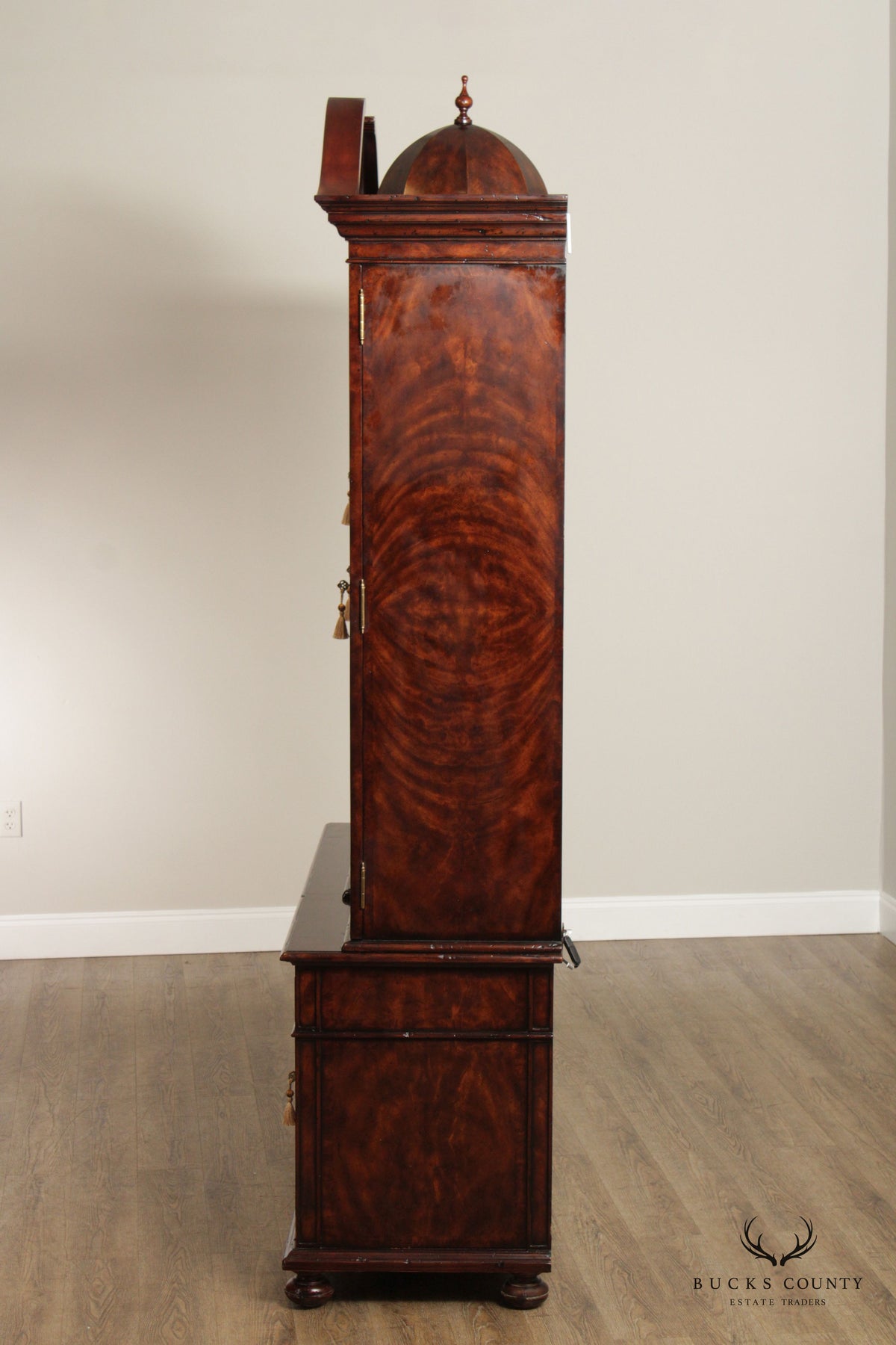 Althorp Living History Architectural Mahogany Display Cabinet With Interior Spiral Staircase