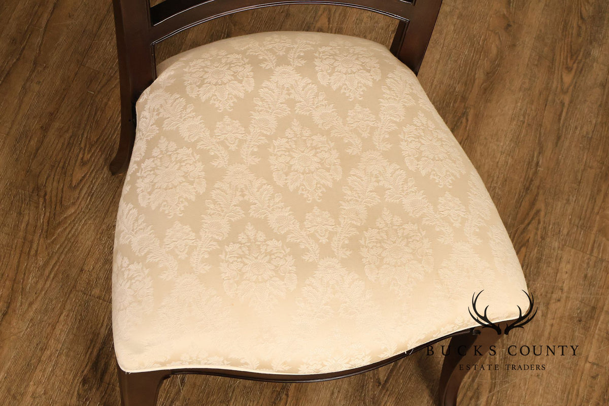 Thomasville Transitional Style Set of Eight Loop Back Dining Chairs
