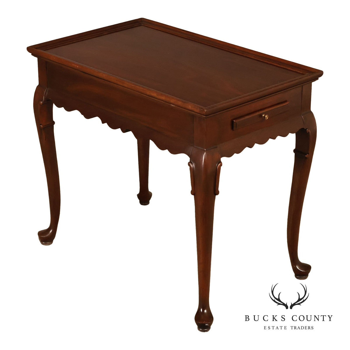 Ethan Allen Georgian Style Cherry Tea Table