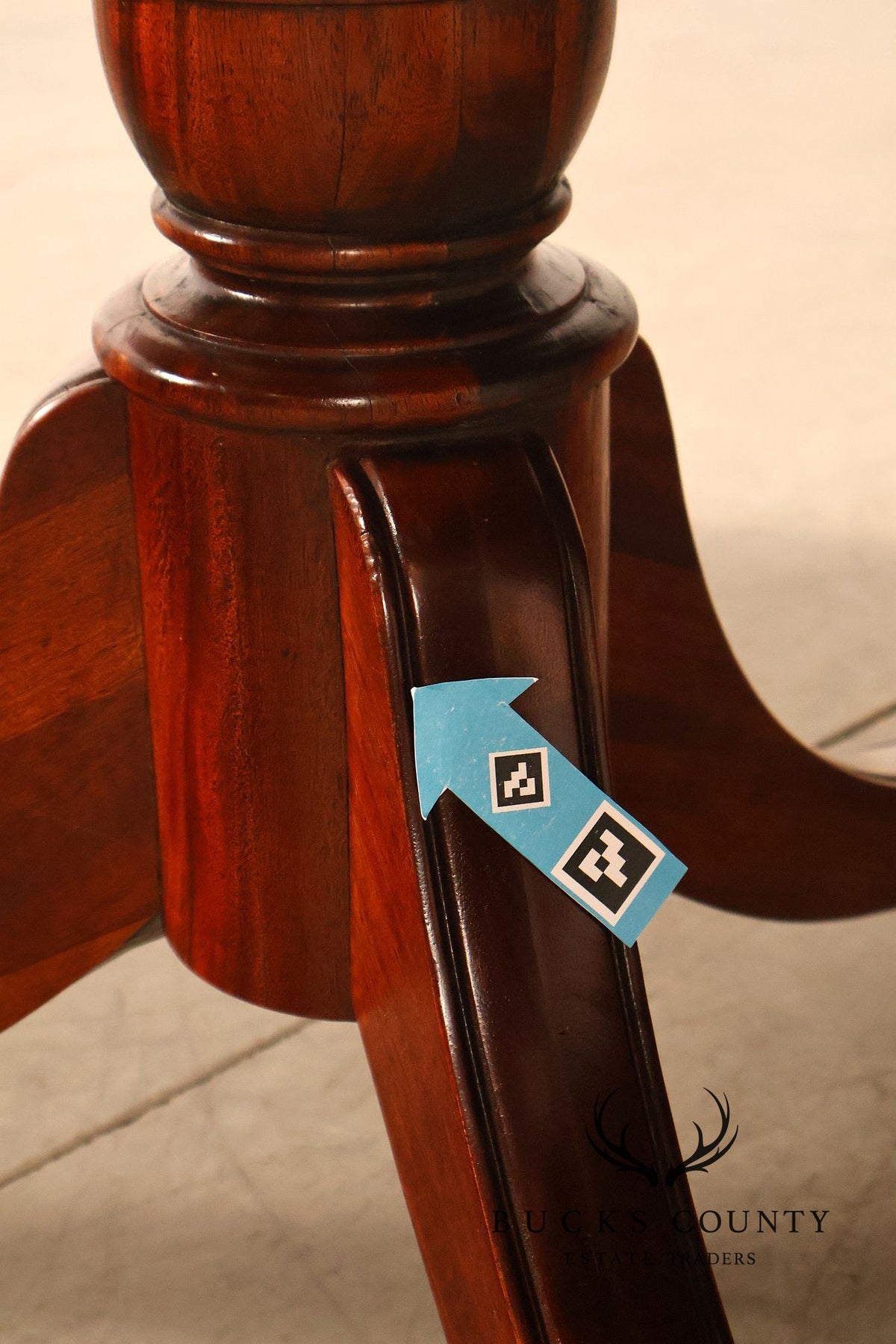 Federal Style Mahogany Double Pedestal Dining Table