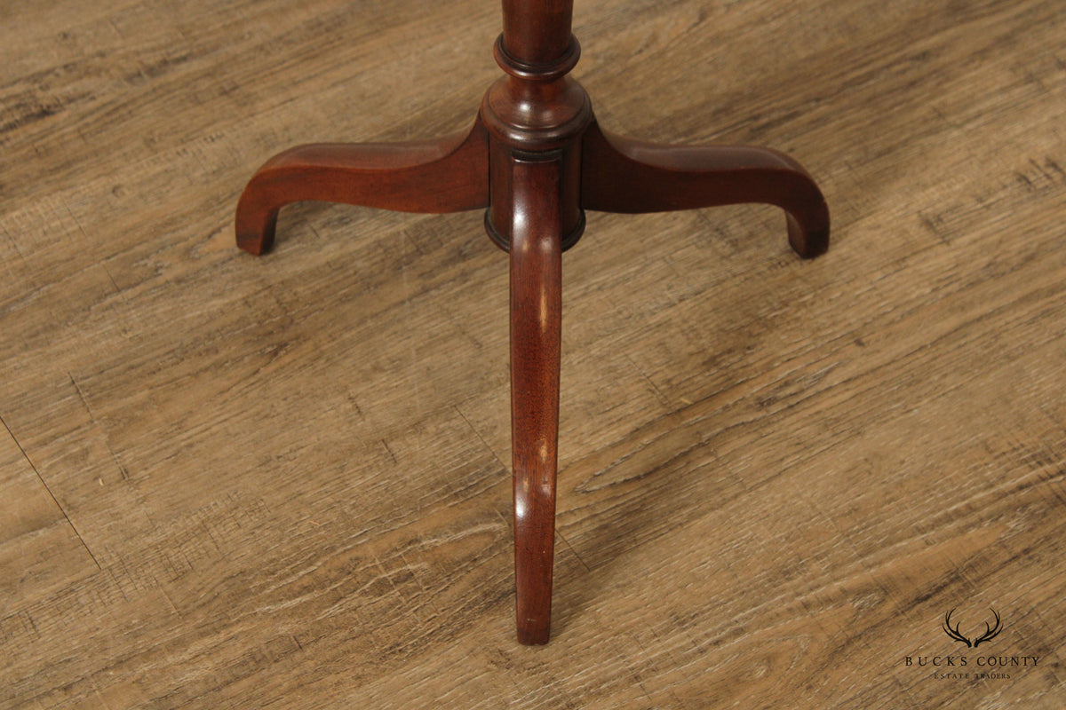 Colonial Revival Mahogany Octagonal Candlestand