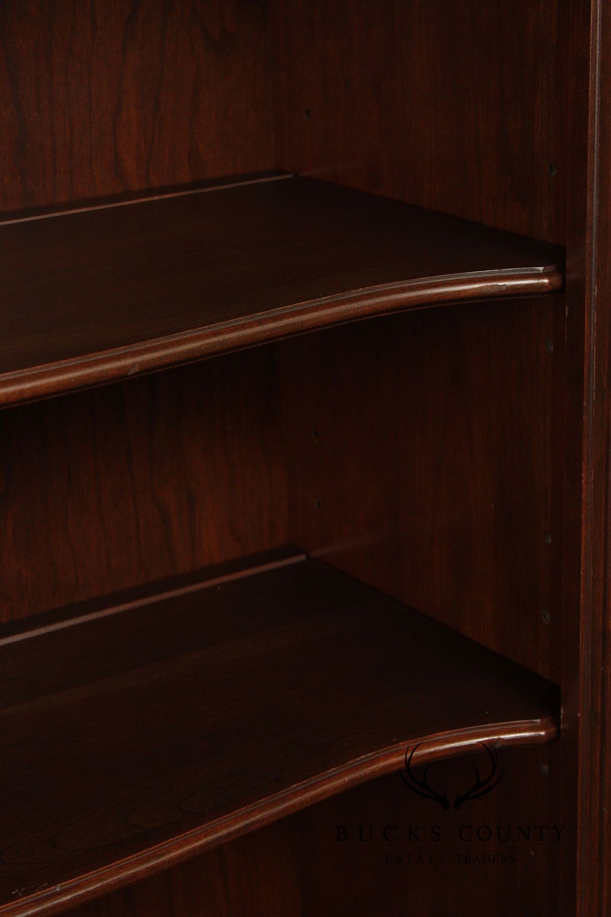 Ethan Allen Georgian Court Pair Of Cherry Tall Bookcases